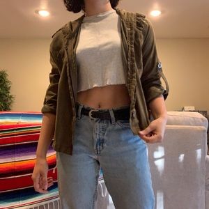 Brandy Lightweight Army Green Jacket